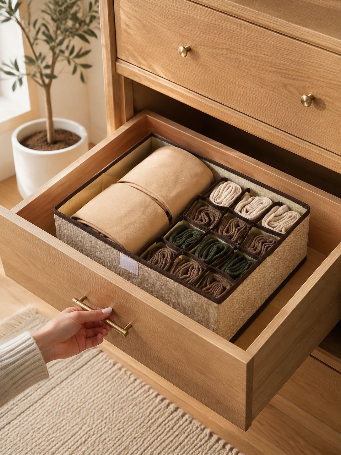 Premium household storage box with lid for organizing clothes