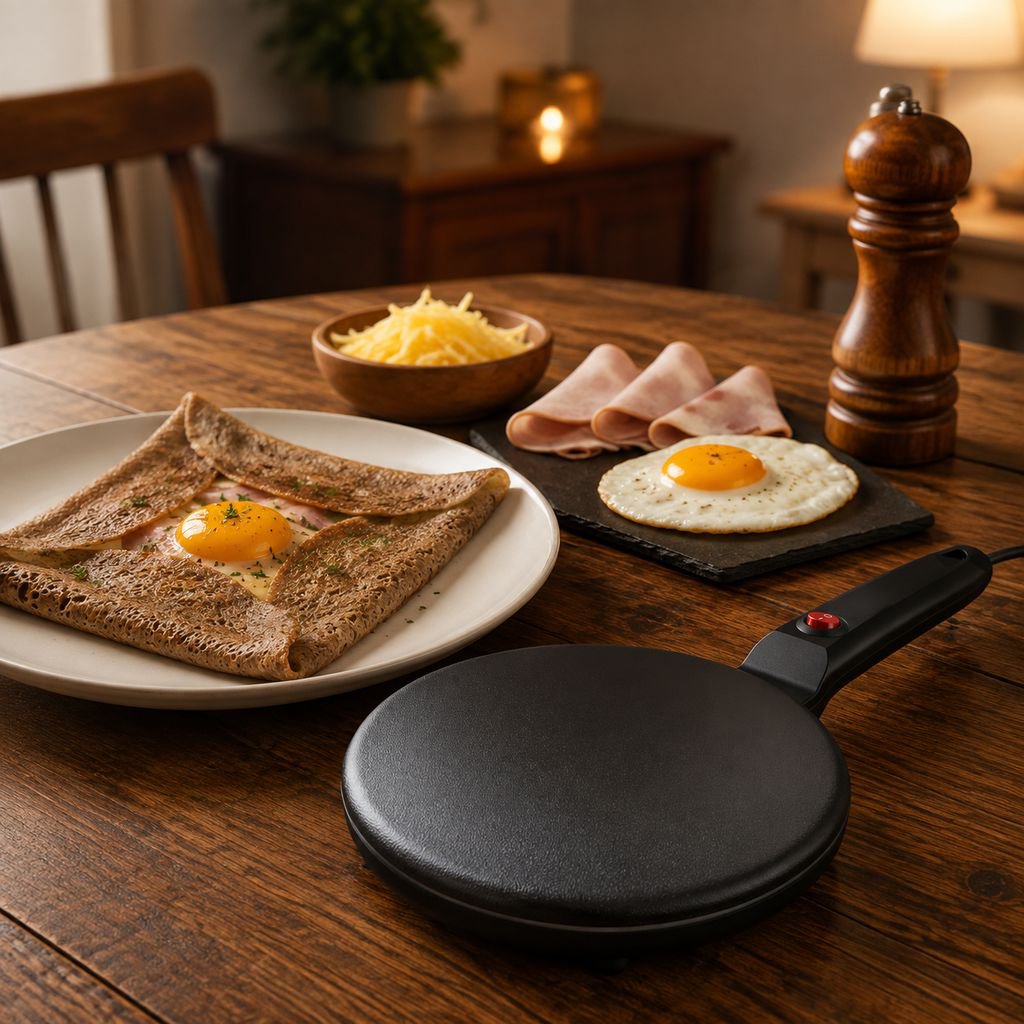 Mini machine à crêpes portable, idéale pour rouleaux de printemps