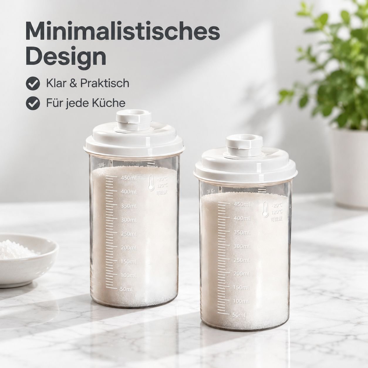 Luftdichte Vorratsdose Lebensmittelqualität Kunststoff Streuer für Zucker Küche