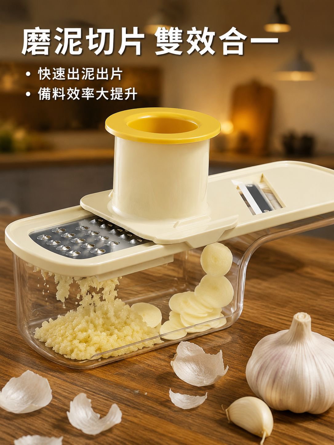 三合一多功能薑蒜研磨器