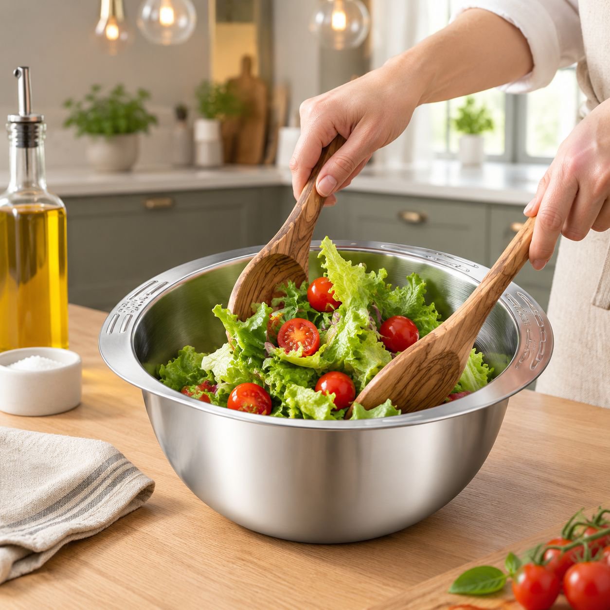Household Vegetable Washing Bowl with Drainage