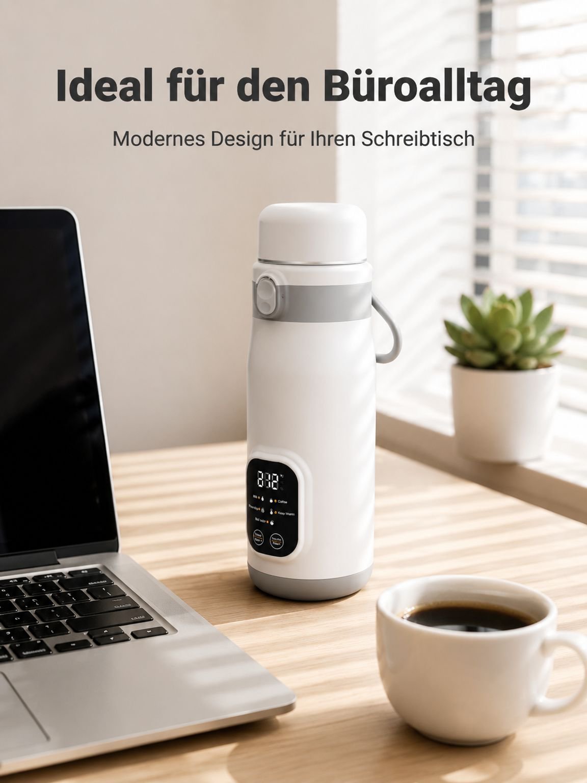 Intelligenter tragbarer Wasserkocher mit konstanter Temperatur – moderne Technologie in elegantem Design
