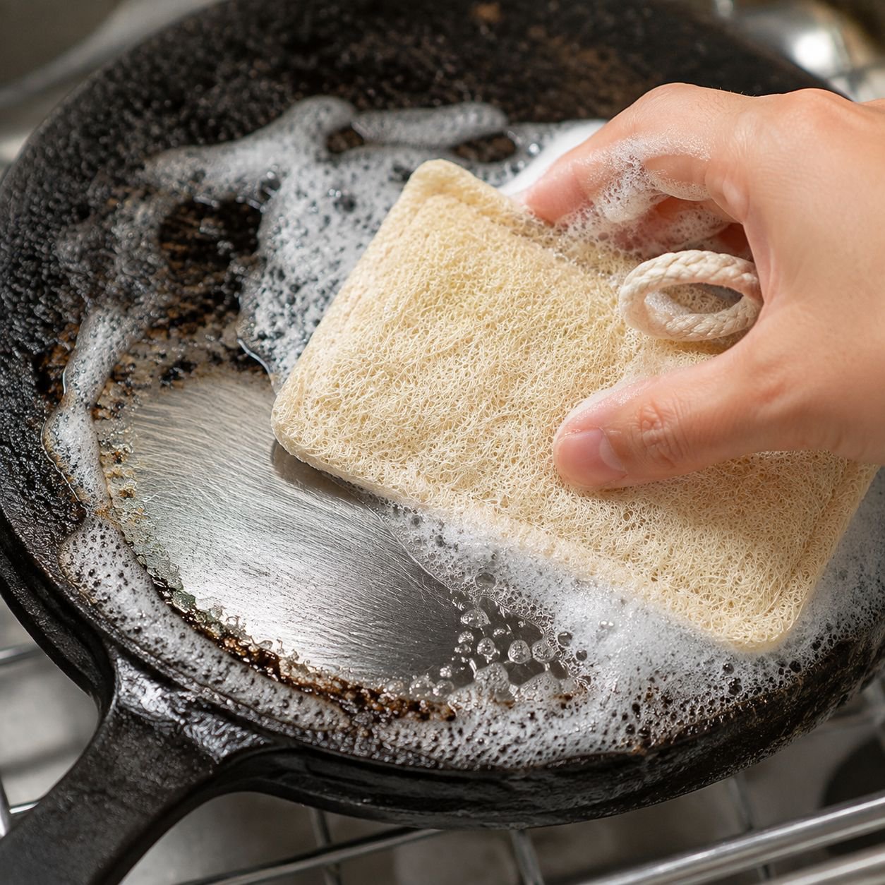 Eco-friendly Wood Pulp Cotton Kitchen Scrubbing Sponge