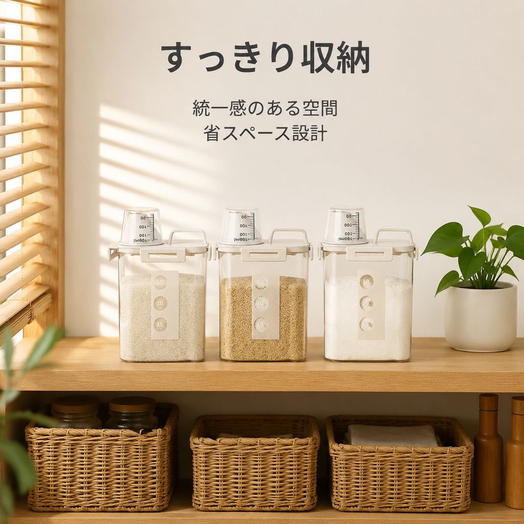 防湿密封小麦粉保存容器