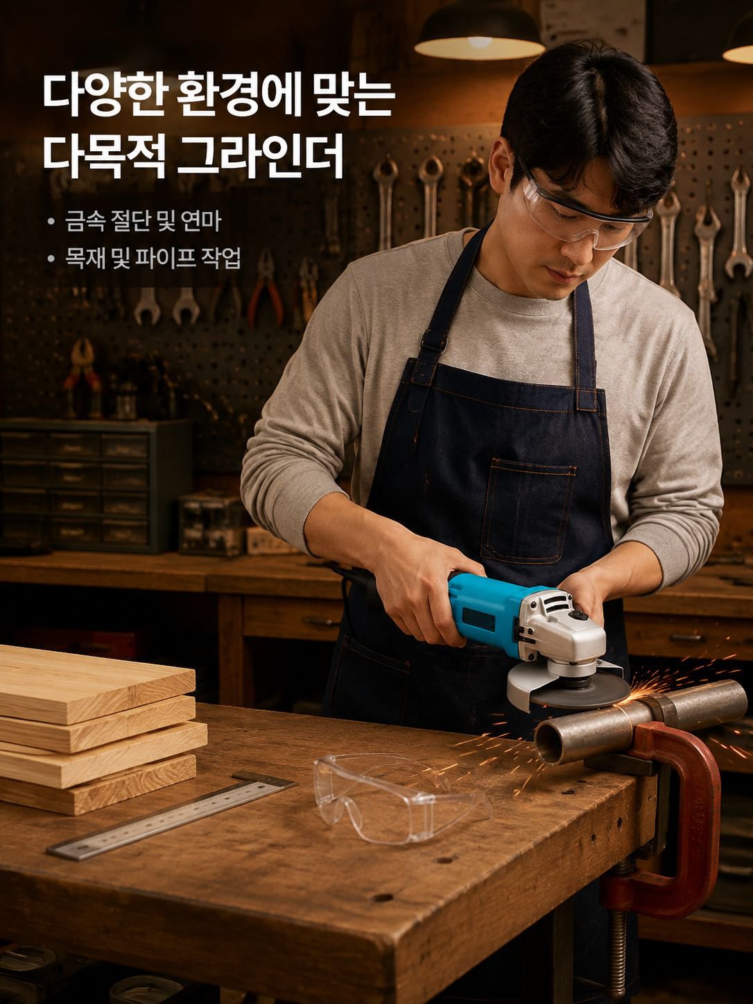 고출력 전동 앵글 그라인더