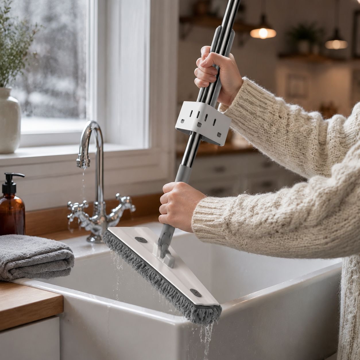 Efficient floor cleaning gadget for home
