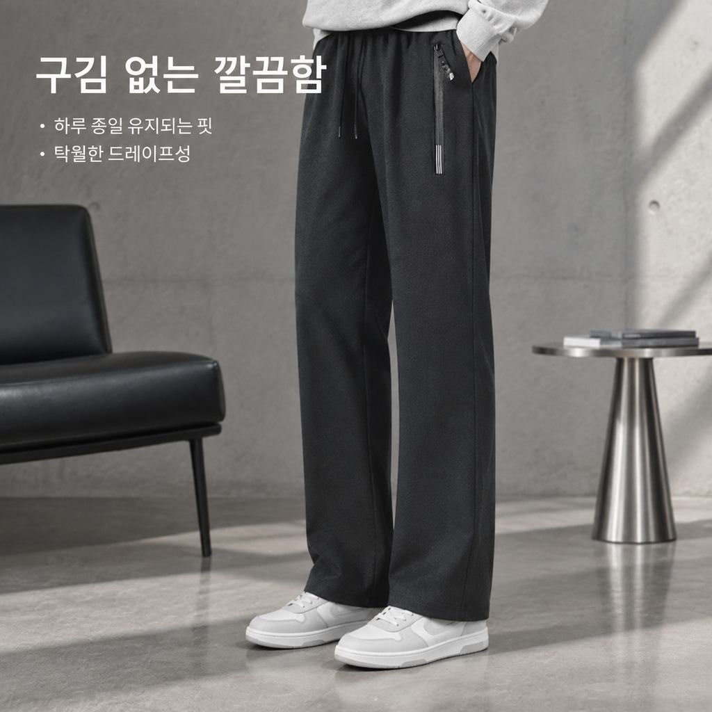 남성용 신상 가을/겨울 스트레이트 핏 팬츠