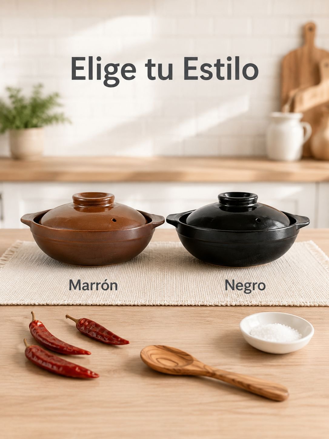 Pequeña cazuela de barro con asa para el hogar, perfecta para sopas y guisos variados