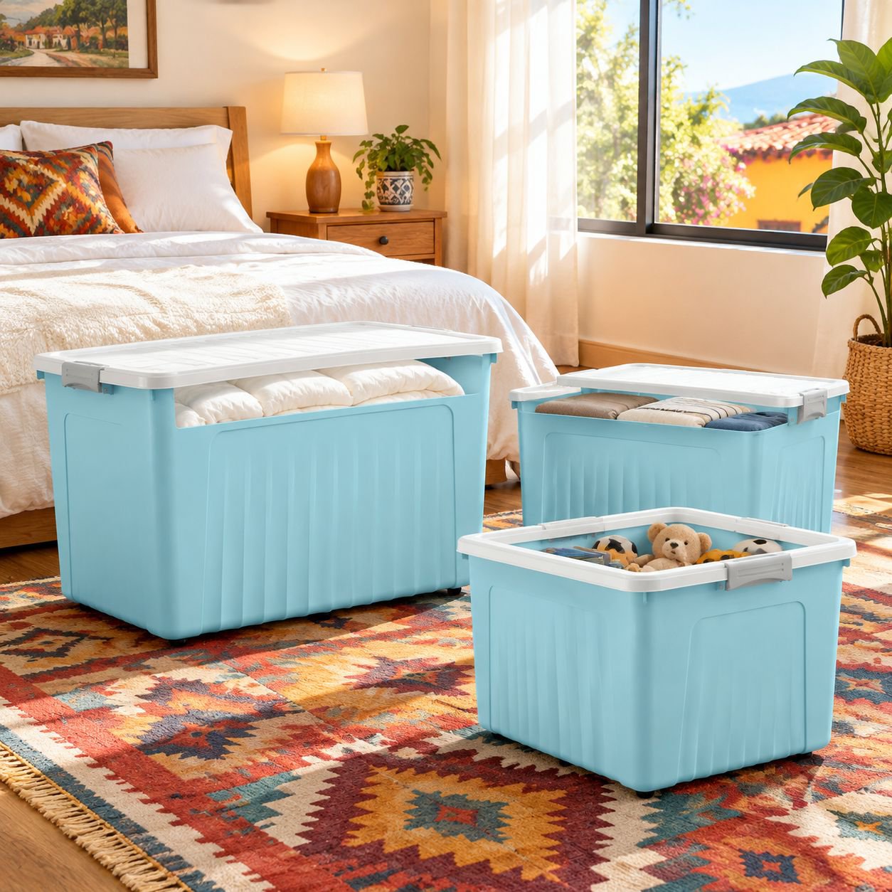 Cajas organizadoras apilables y prácticas