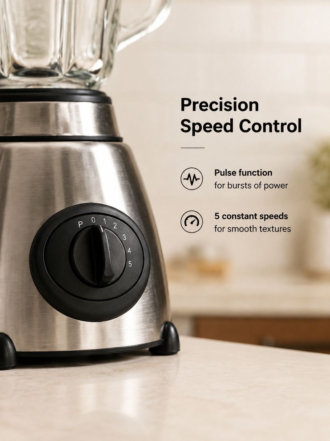 Powerful household blender with juicer attachment