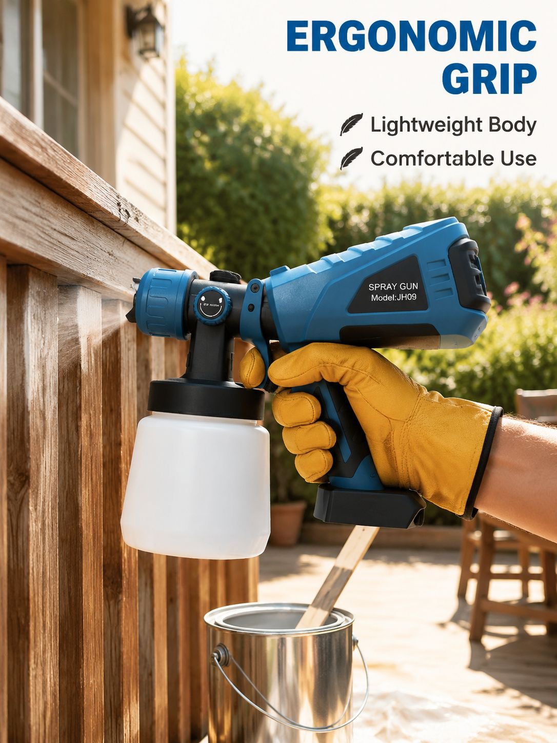 Electric spray gun a large capacity color box