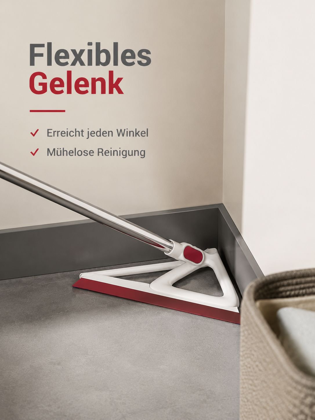 Dreieckiger magischer Bodenwischer
