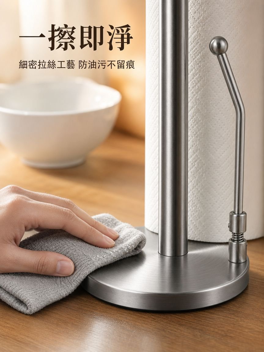 不銹鋼紙巾座卷紙架立式