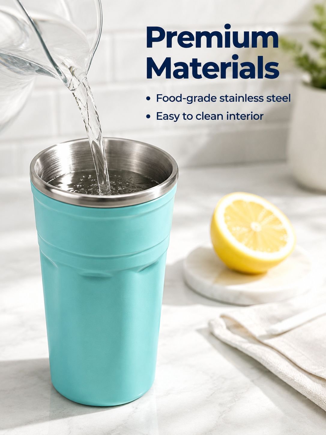 quick freezing cup keeping water beer and juice cold longer