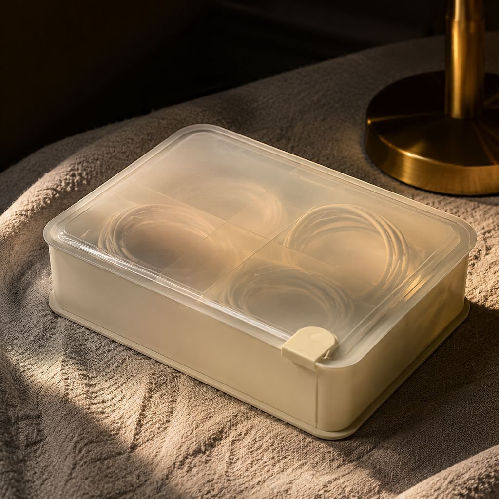 Household Multi-functional Power Cord Storage Box Desktop Cable Organizer