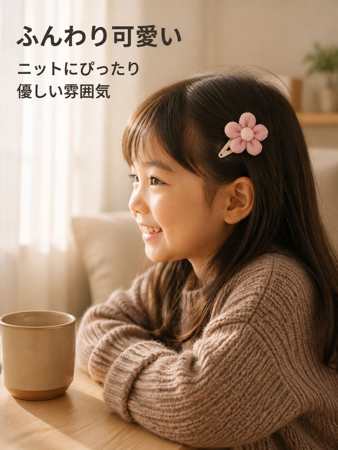 手作りフラワーヘアクリップ