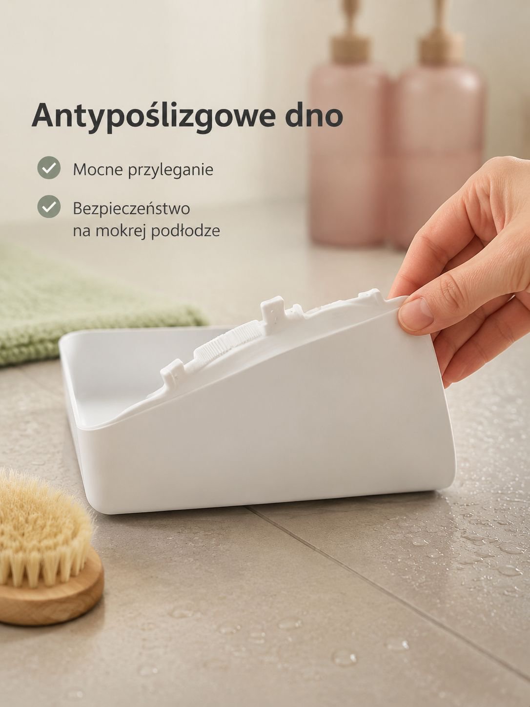 Akcesorium do pralki – taca antyzalaniowa