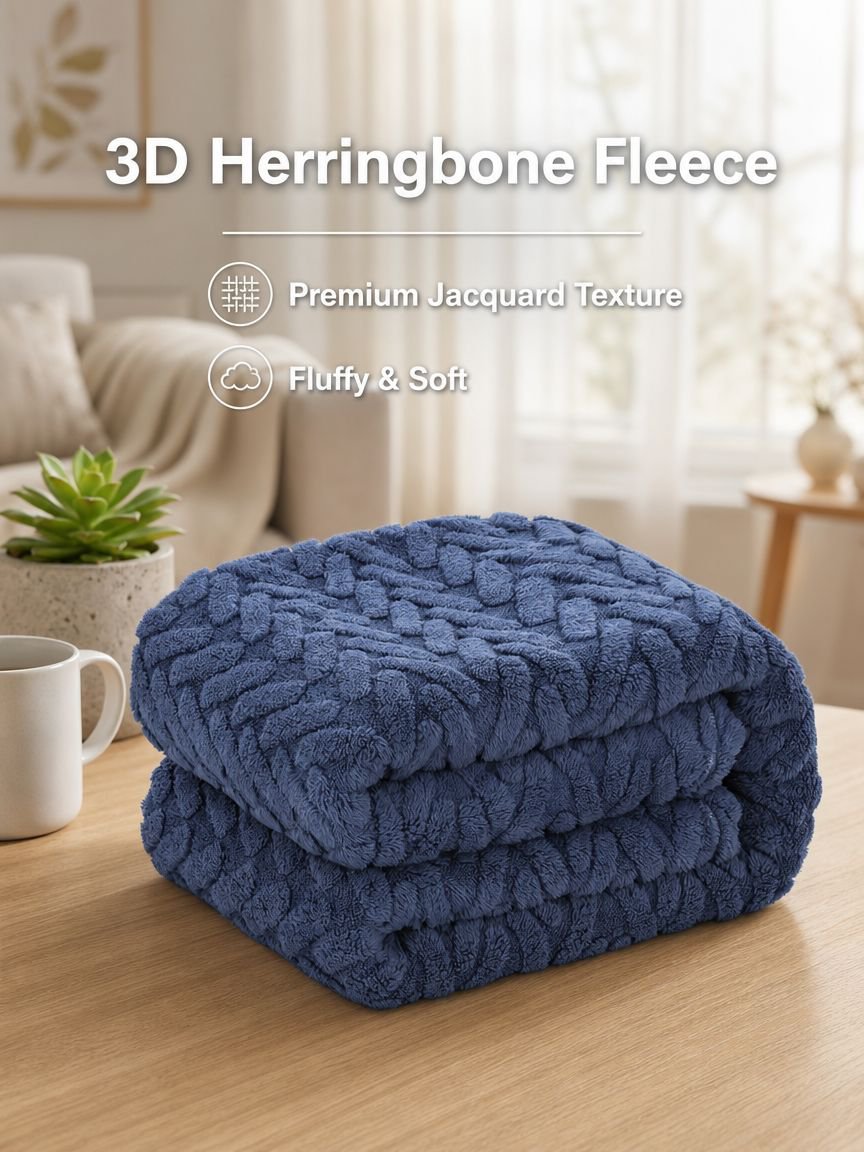 Thickened Jacquard Fleece Blanket