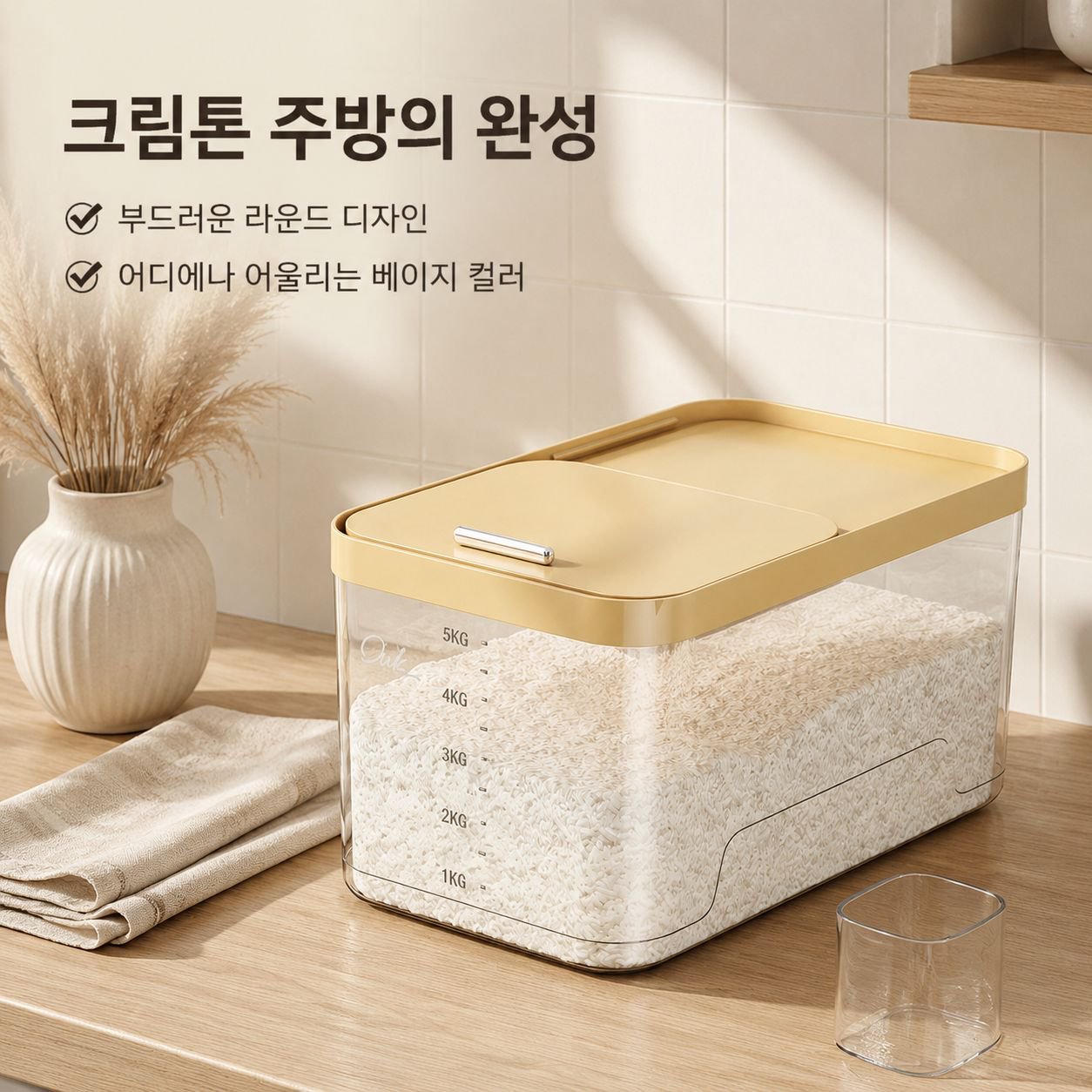 주방용 밀가루 밀폐 용기