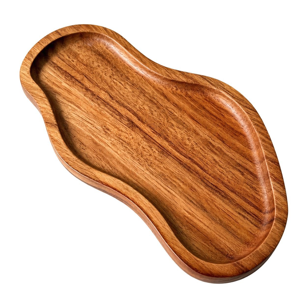 Solid Wood Peanut-shaped Snack Plate
