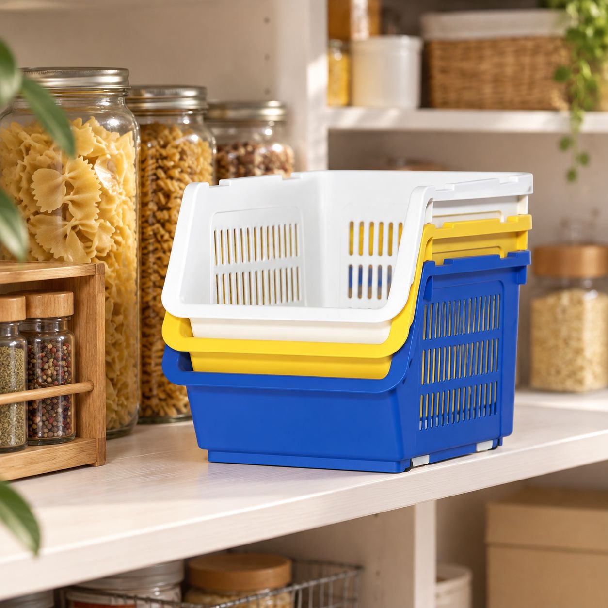 Solución de almacenaje para cocina y sala