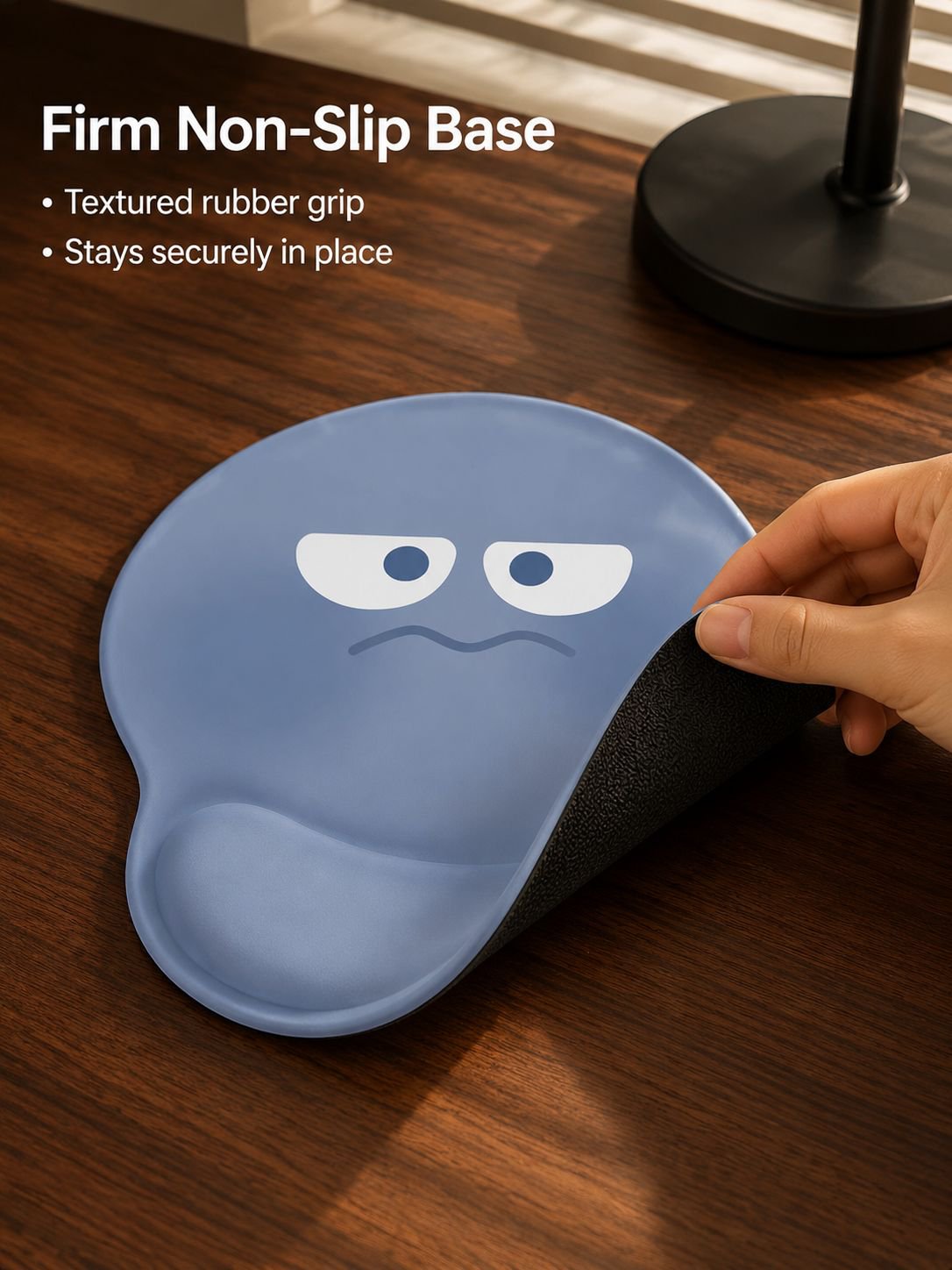 Creative Round Mouse Pad, Comfortable Rubber Wrist Rest, Dirt-proof Office Mouse Pad