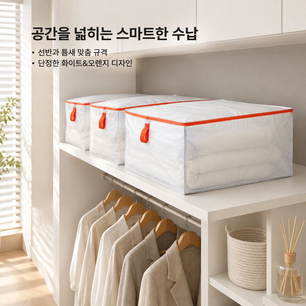  파클라 수납백 옷정리 방수 방습 곰팡이방지 대형 두꺼운 수납함