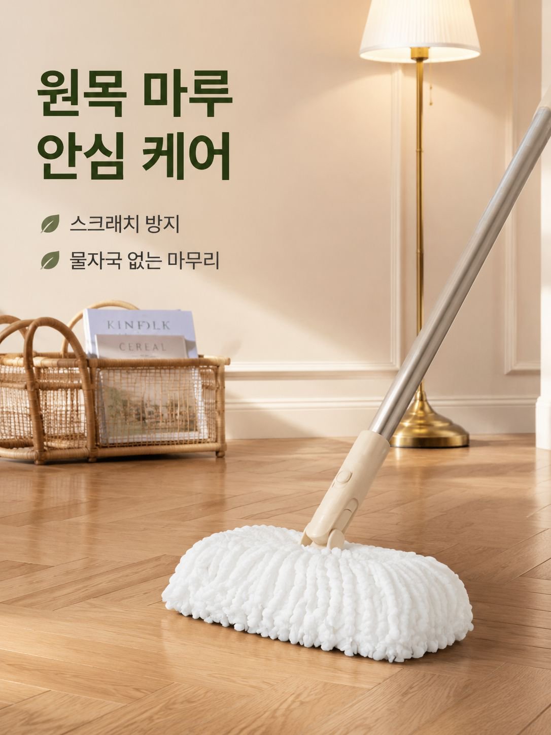가정용 회전 물걸레 청소기 세트 손쉬운 청소 필수품
