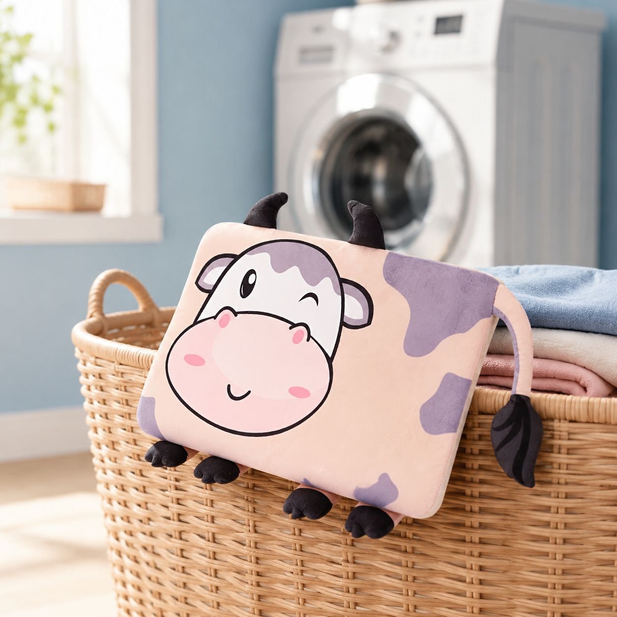 Adorable cartoon character nap pillow