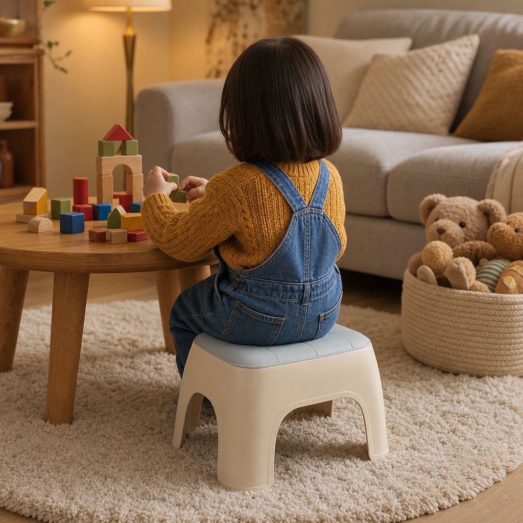 Children's Plastic Non-slip Stool, Shoe Changing Footrest, Small Home Bench