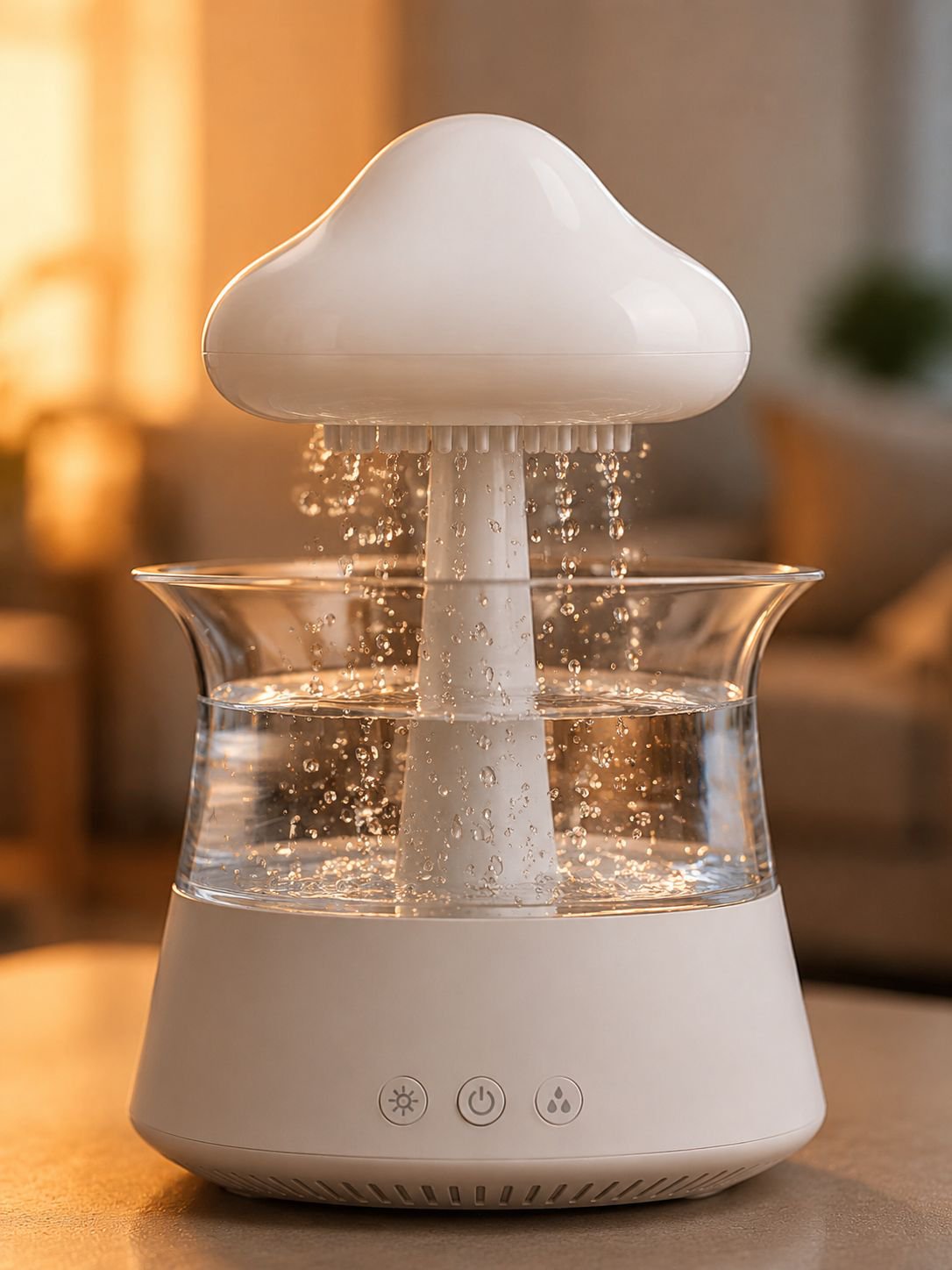 Diffuseur d'air compact en forme de nuage de champignons