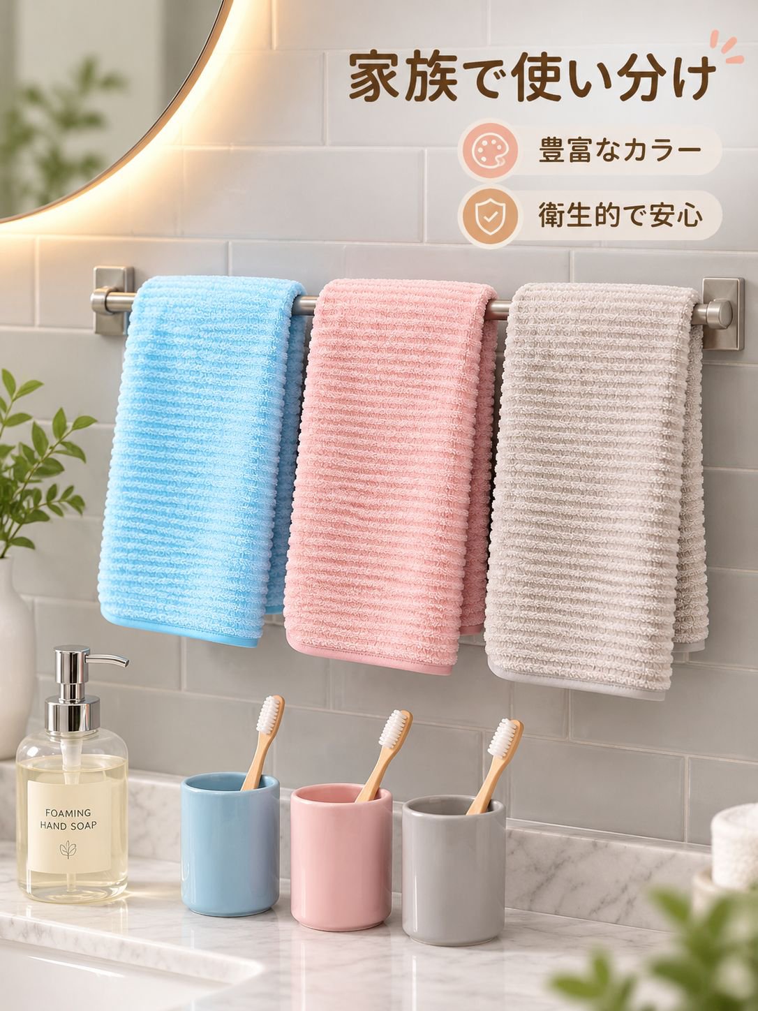 高品質のベルベット吸水性タオル