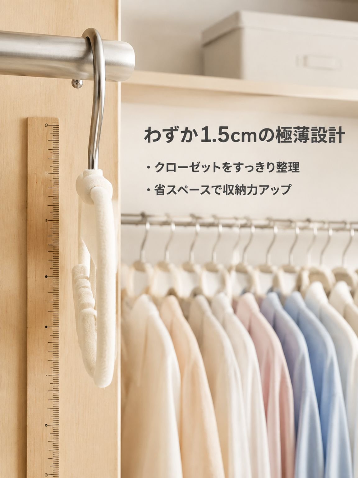 ミニ衣類ハンガー多機能収納ラック