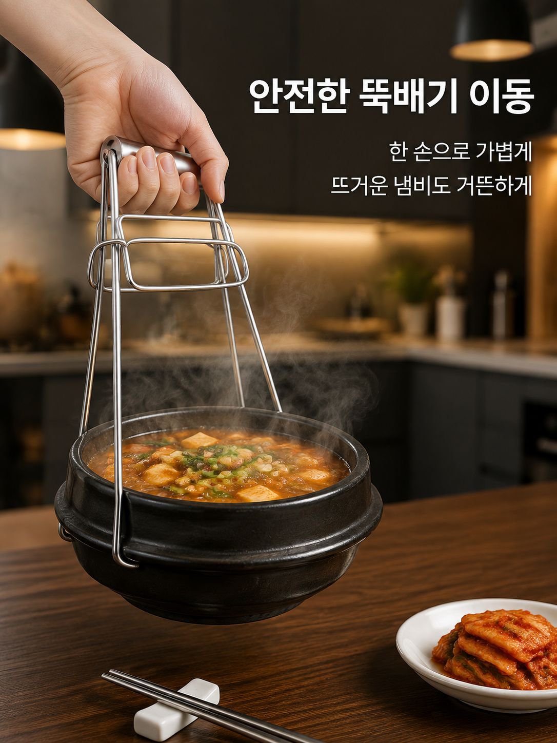 대형 냄비집게 접시 그릇 집게기
