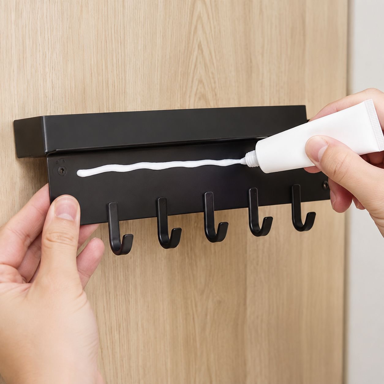 No-Drill Door Key Organizer Wall Hook