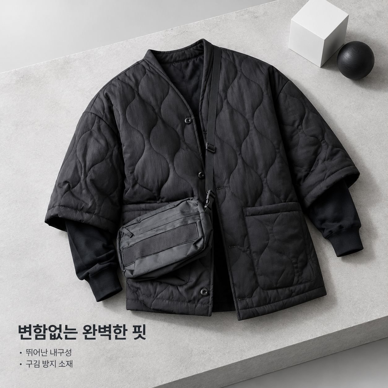 남성용 면 패딩 재킷