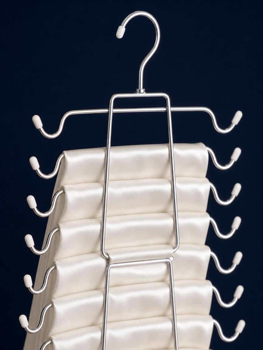 Multi-functional folding hanger for maximizing closet space