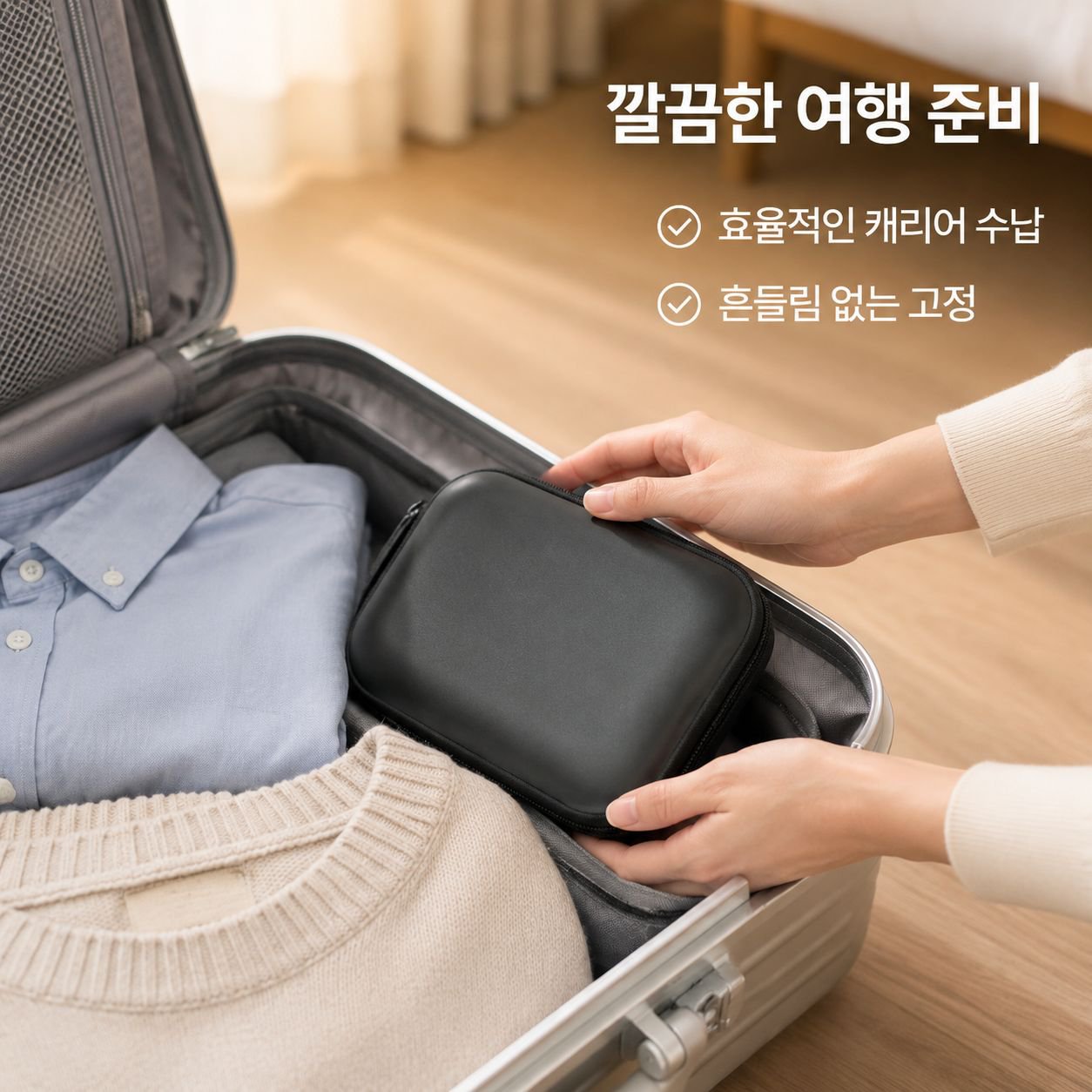 보조배터리 케이블 정리 파우치