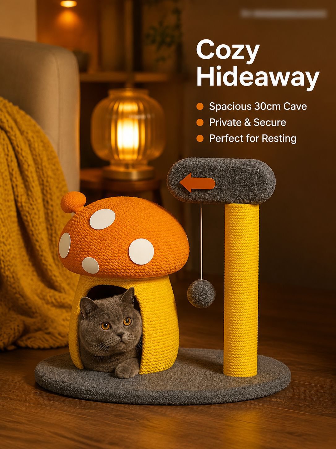 Mushroom Cat Climbing Frame