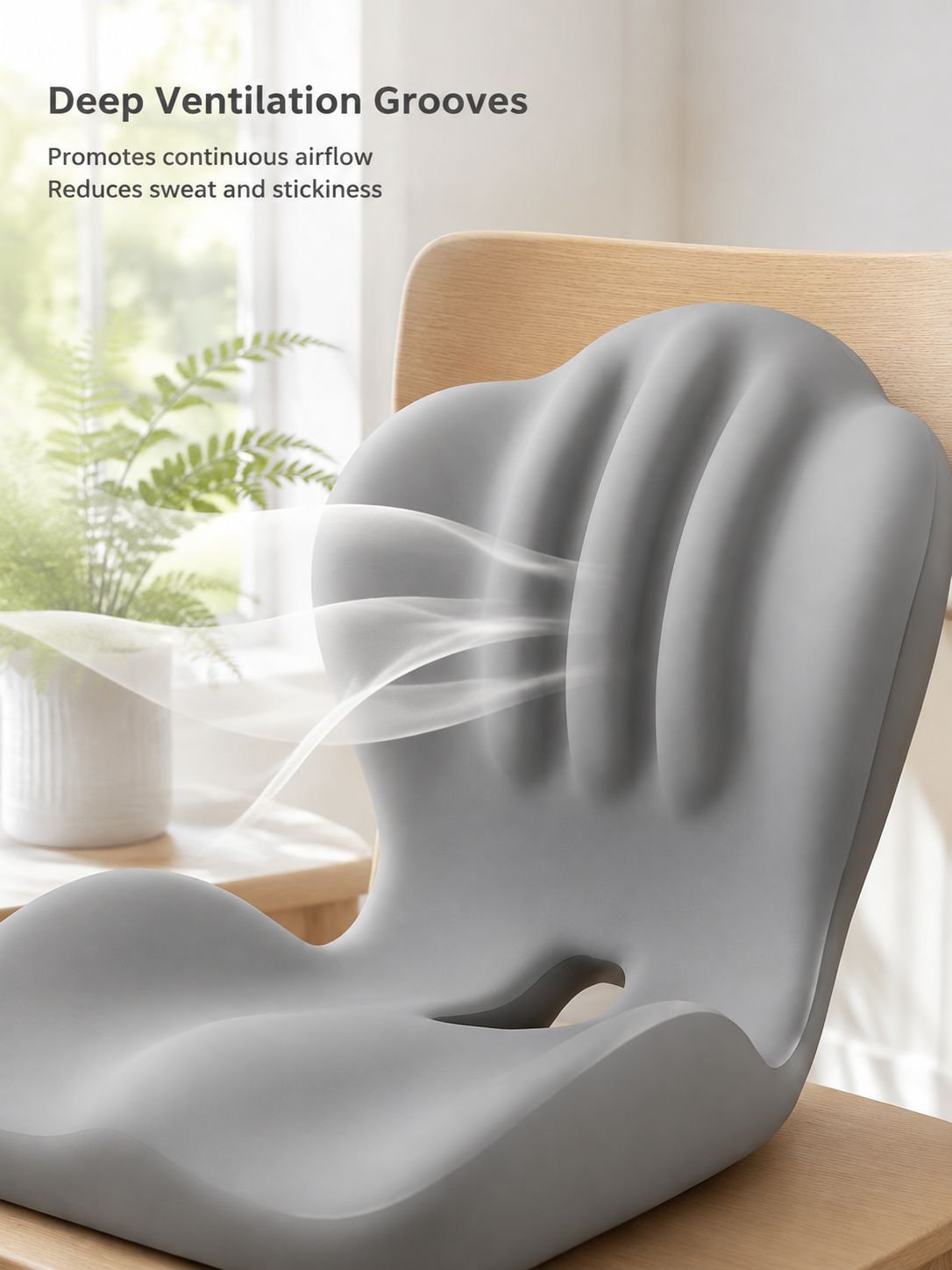 Posture correcting seat cushion for daily use