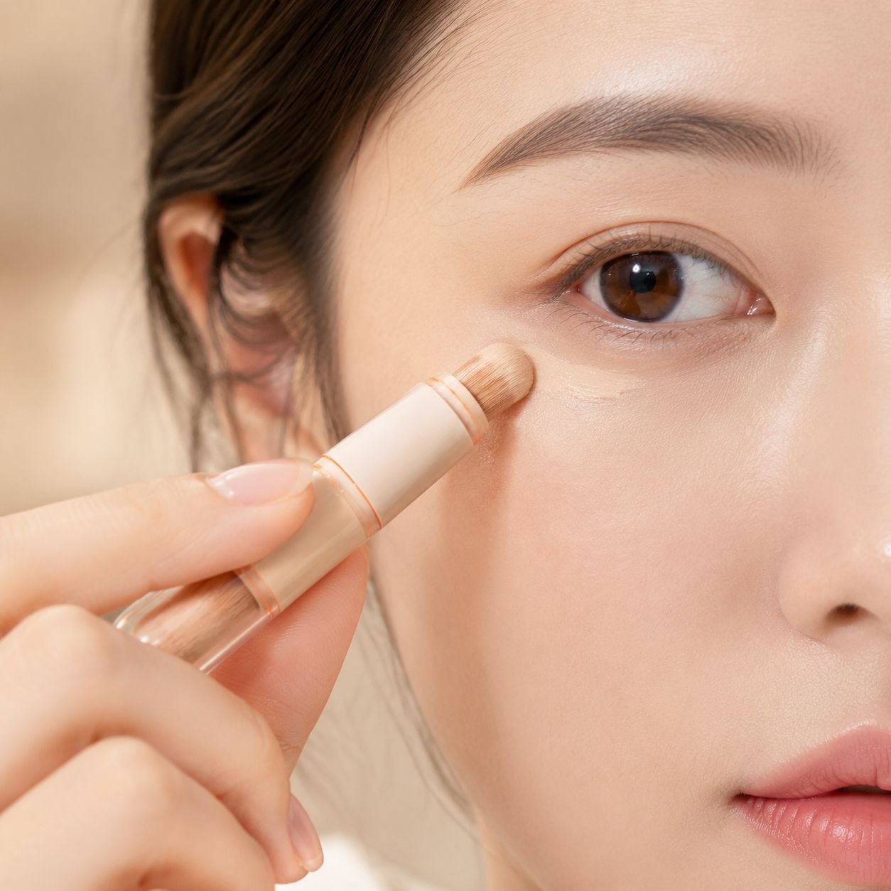 휴대용 미니 아이 브러시 피부톤 스트레치 브러쉬