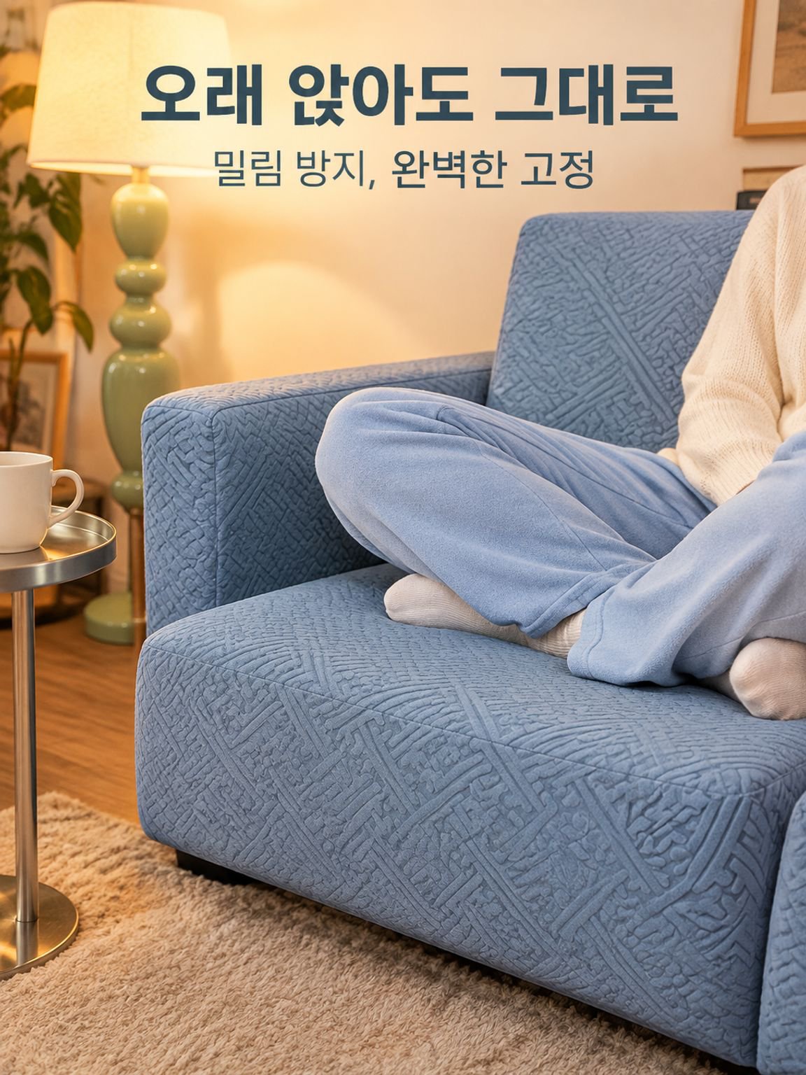 전체 커버 신축성 소파커버 사계절용 해외 전용 소파 보호 커버