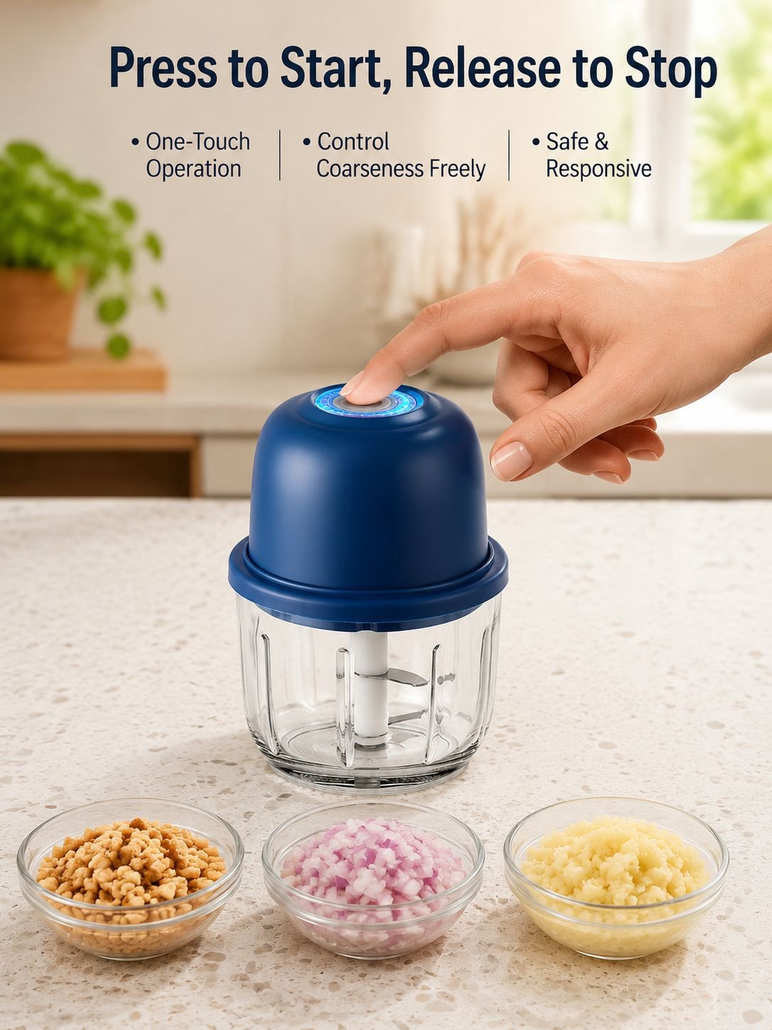 Compact Electric Kitchen Chopper