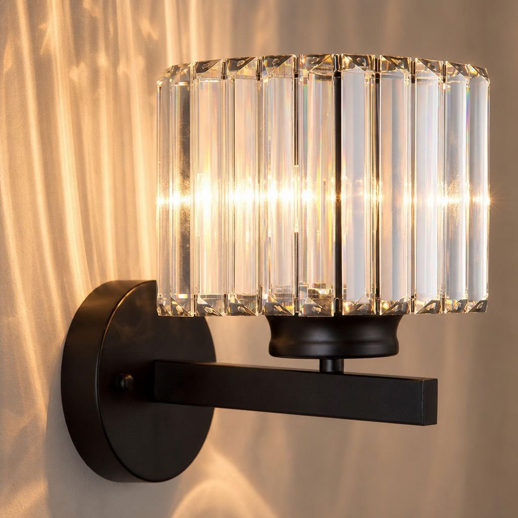 Minimalist American crystal wall lamp, modern home decor, suitable for various spaces