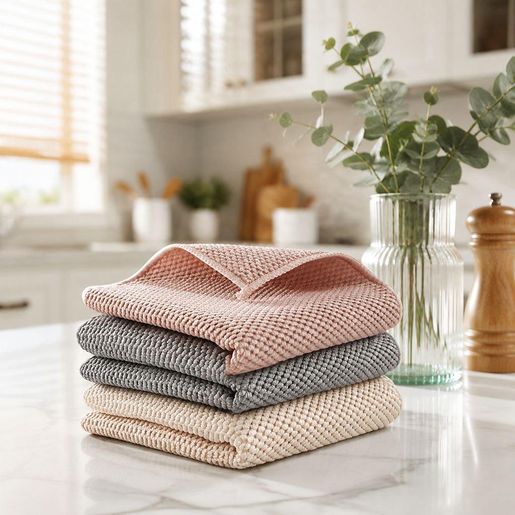 Corn kernel cleaning cloth, special cleaning towel, scouring pad, thick absorbent microfiber dishclo