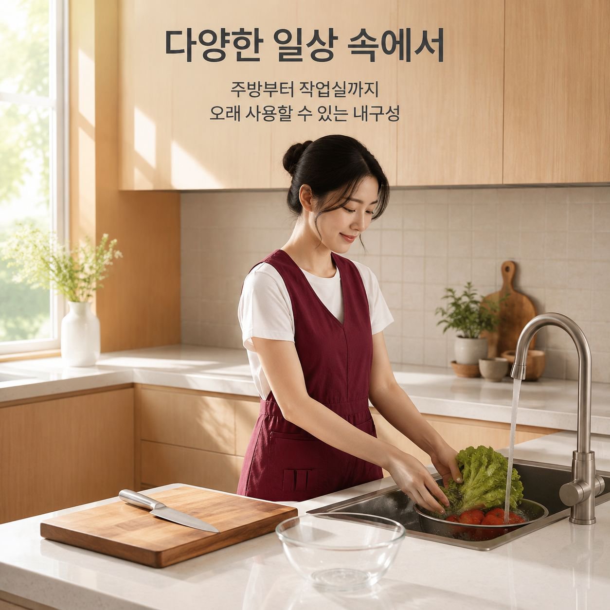 방수 및 방유 앞치마