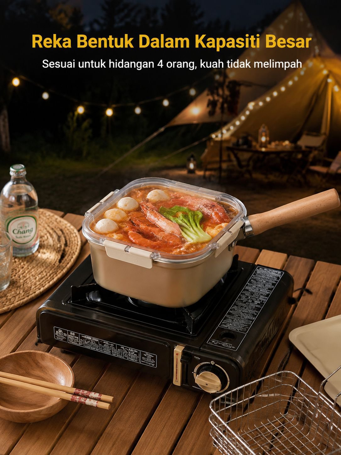 Square Outdoor Cooking Pot