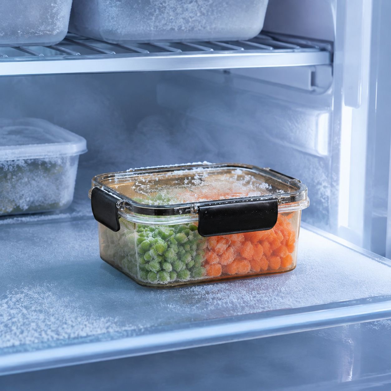 Leak-proof food storage box for refrigerator