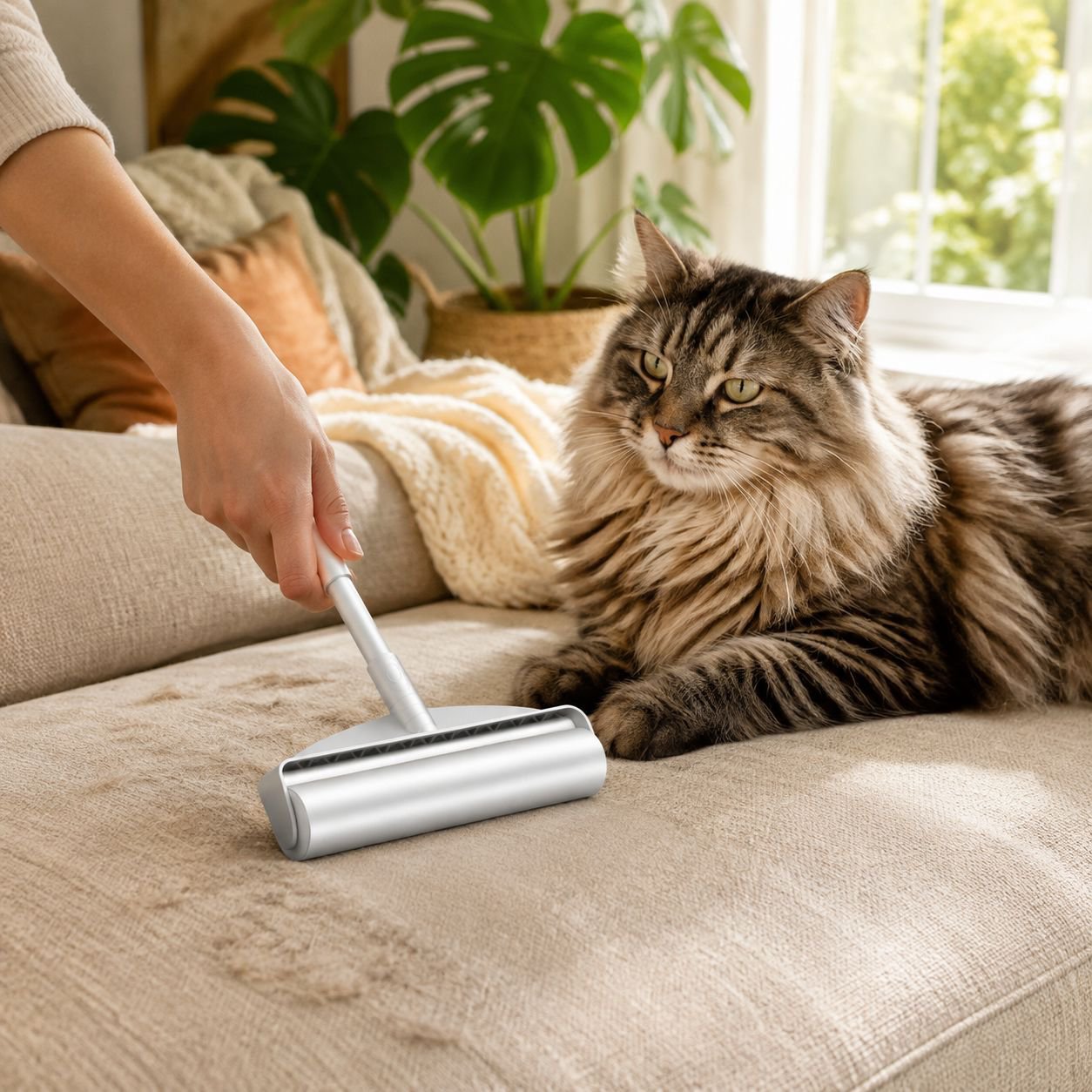 Dust remover with adjustable handle for furniture