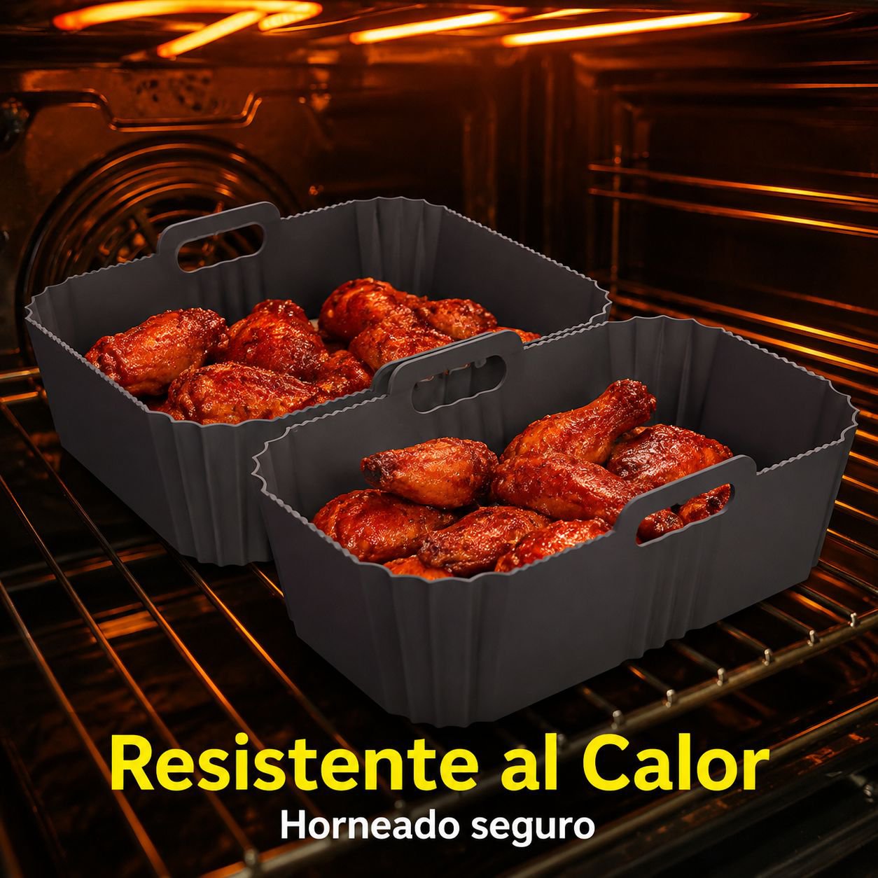 Juego de moldes de silicona para freidora de aire